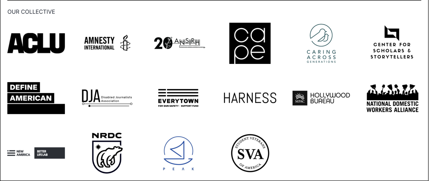 Logos of Storyline Partners Organizations