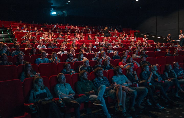 A full movie theater