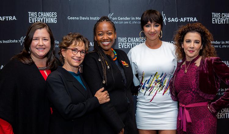 Geena Davis Institute Panelists at a screening of "this changes everything"